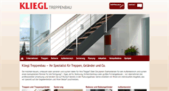 Desktop Screenshot of kliegl-treppenbau.de