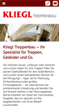 Mobile Screenshot of kliegl-treppenbau.de